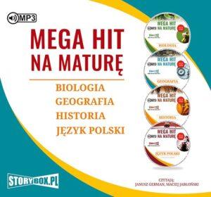 Pakiet. Mega hit na maturę. Biologia. Geografia. Historia. Język polski